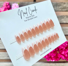Load image into Gallery viewer, Handmade Medium Almond French Gel Nails