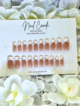 Load image into Gallery viewer, Handmade Long Square French Rhinestone Nails