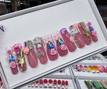 Load image into Gallery viewer, Handmade 1024 | XL French Y2K Nails