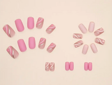 Load image into Gallery viewer, Oaklynn | Matte Pink Square Nails
