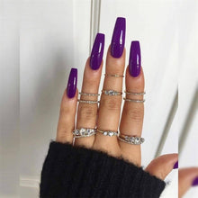 Load image into Gallery viewer, Plumlicious | Solid Dark Purple Nails
