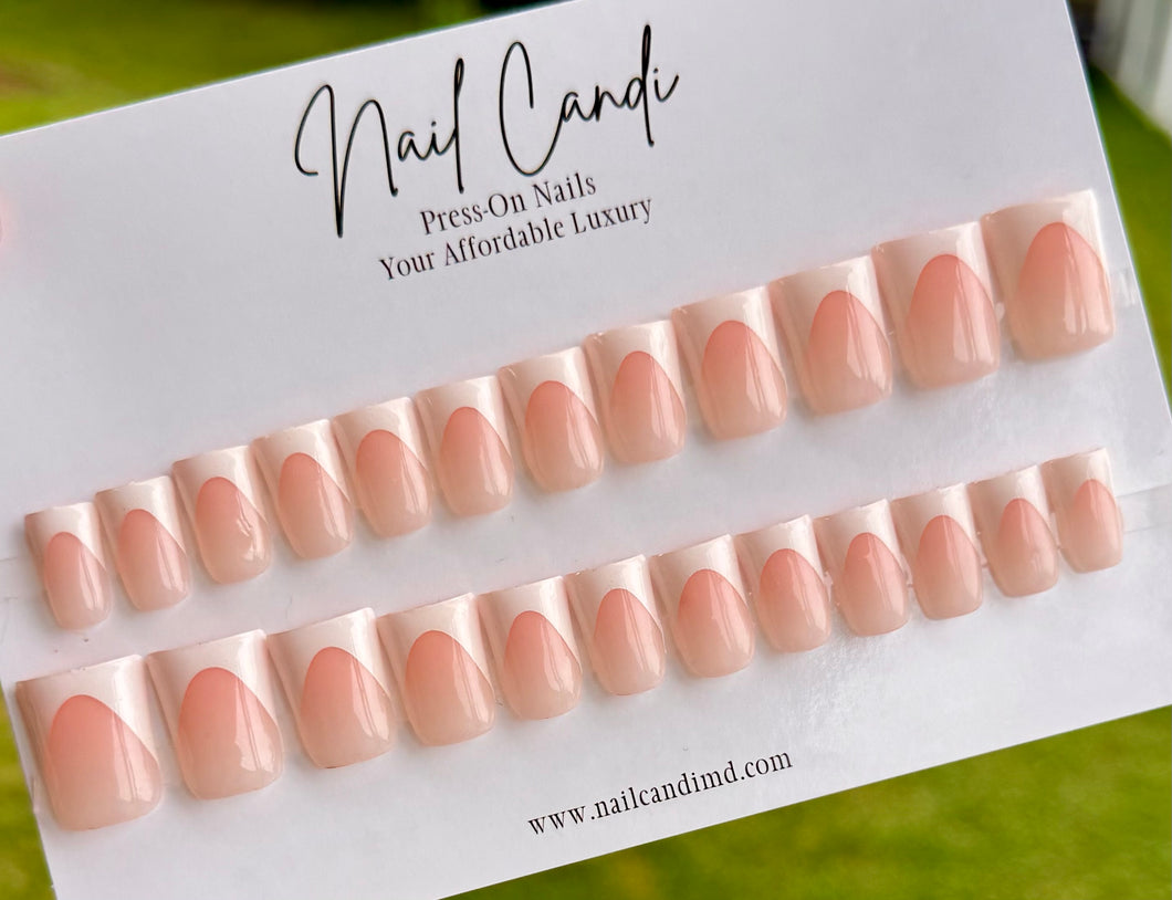 Handmade Gel French Duck Nails
