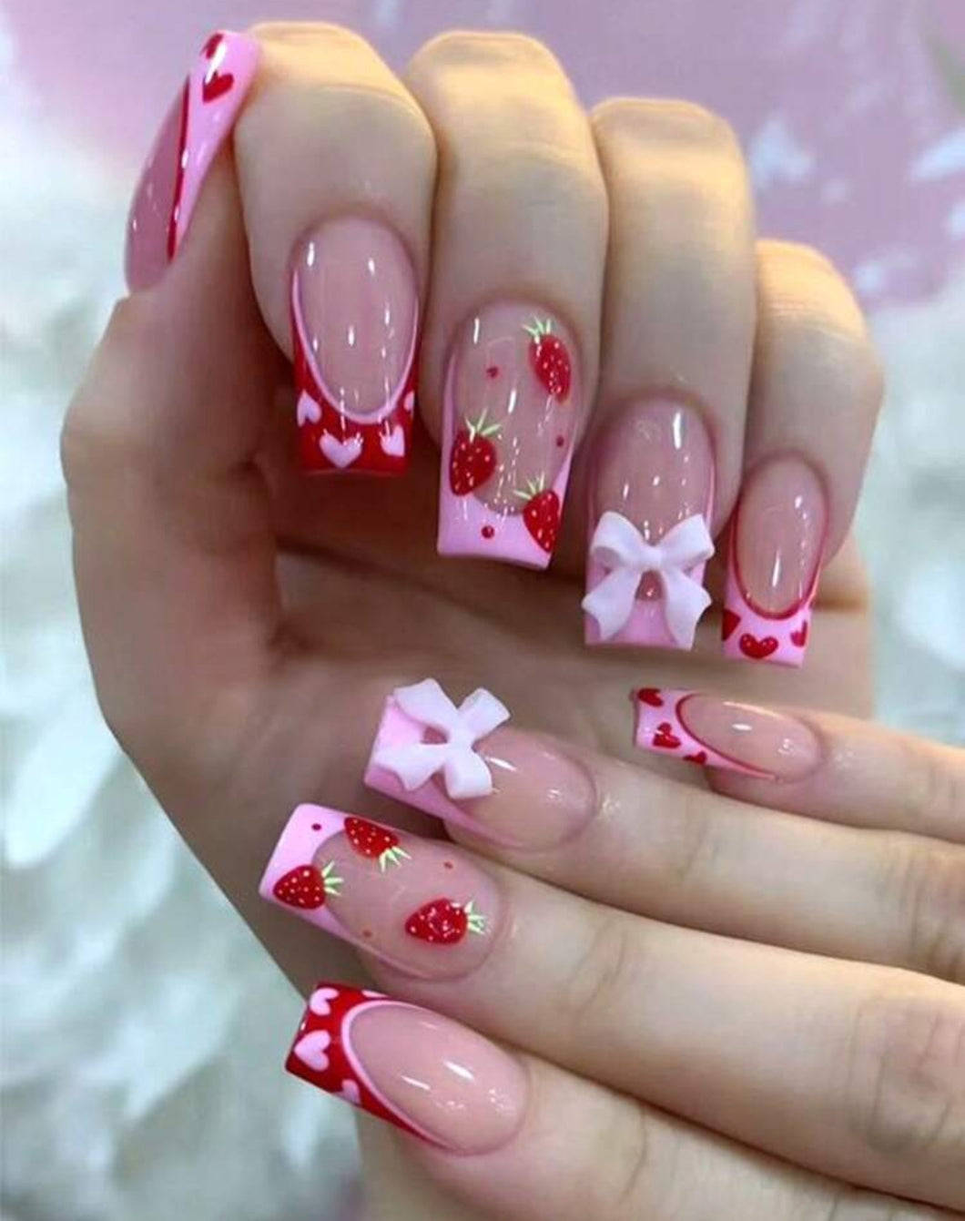 Shortcake | Strawberry Shortcake Inspired Nails