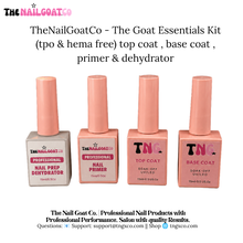 Load image into Gallery viewer, HEMA/TPO-Free Nail Essentials Kit – Top Coat, Base Coat, Primer &amp; Dehydrator
