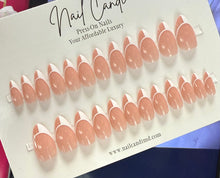 Load image into Gallery viewer, Vegas | Medium Almond Abstract French Nails
