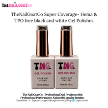 Load image into Gallery viewer, HEMA/TPO-Free Super Coverage Black &amp; White Gel Polish Duo
