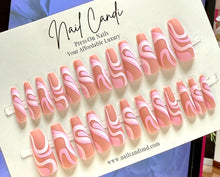 Load image into Gallery viewer, Dizzy | Long Coffin Matte Pink Nails
