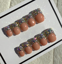 Load image into Gallery viewer, Handmade French Rhinestone Nails
