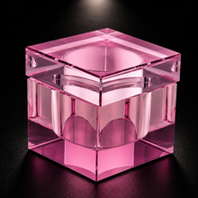 Load image into Gallery viewer, TheNailGoatCo square Dampen dish with lid for acrylic liquid/ nail professionals
