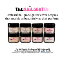 Load image into Gallery viewer, 8-Piece Glitter Cover Acrylic Powder Collection for Nail Professionals
