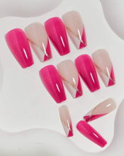 Load image into Gallery viewer, Lara | Long Coffin Pink Nails
