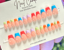 Load image into Gallery viewer, Gumdrop | Multi-Color French Nails
