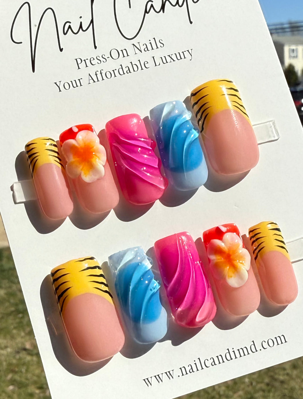Handmade Spring Flower 3D Nails