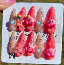 Load image into Gallery viewer, Handmade Stiletto Kirby Nails
