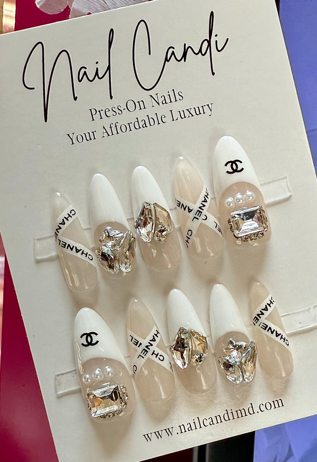 Handmade Classy French Designer Nails