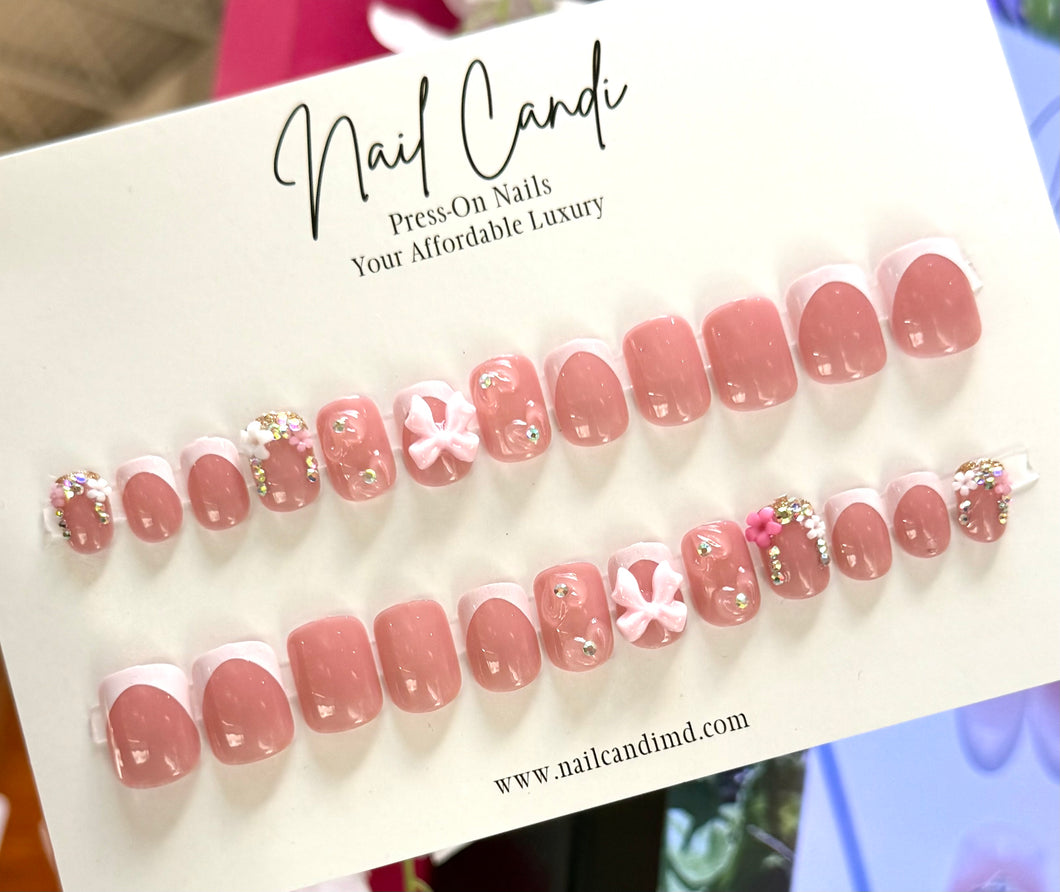 Becca | Short French Pink Coquette Nails