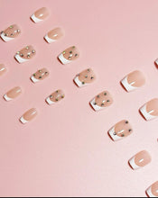 Load image into Gallery viewer, Active French Bling | Active Length French Nails w/ Rhinestones
