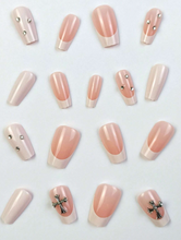 Load image into Gallery viewer, Cream Soda | Short Coffin Cross Charm Nails
