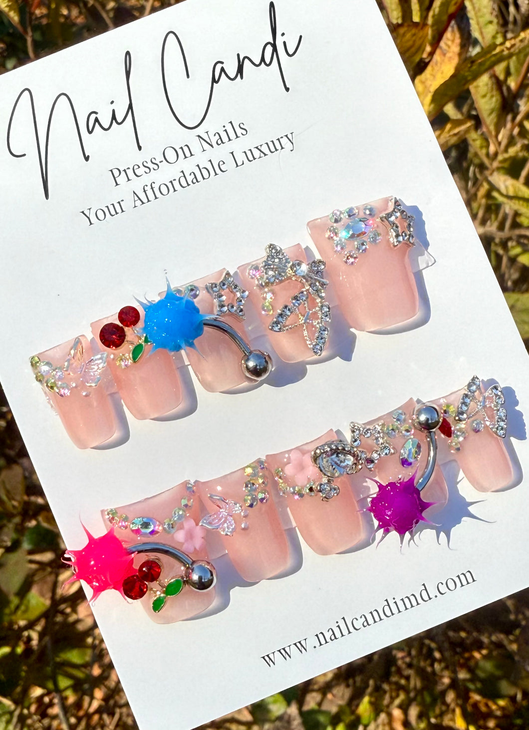 Handmade Piercing Charm Duck Nails