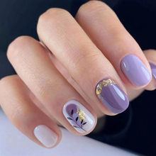 Load image into Gallery viewer, Danielle | Short Rounded Square Purple Nails

