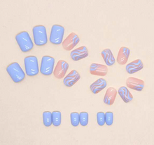 Load image into Gallery viewer, Darla | Short Light Blue Nails
