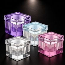 Load image into Gallery viewer, TheNailGoatCo square Dampen dish with lid for acrylic liquid/ nail professionals
