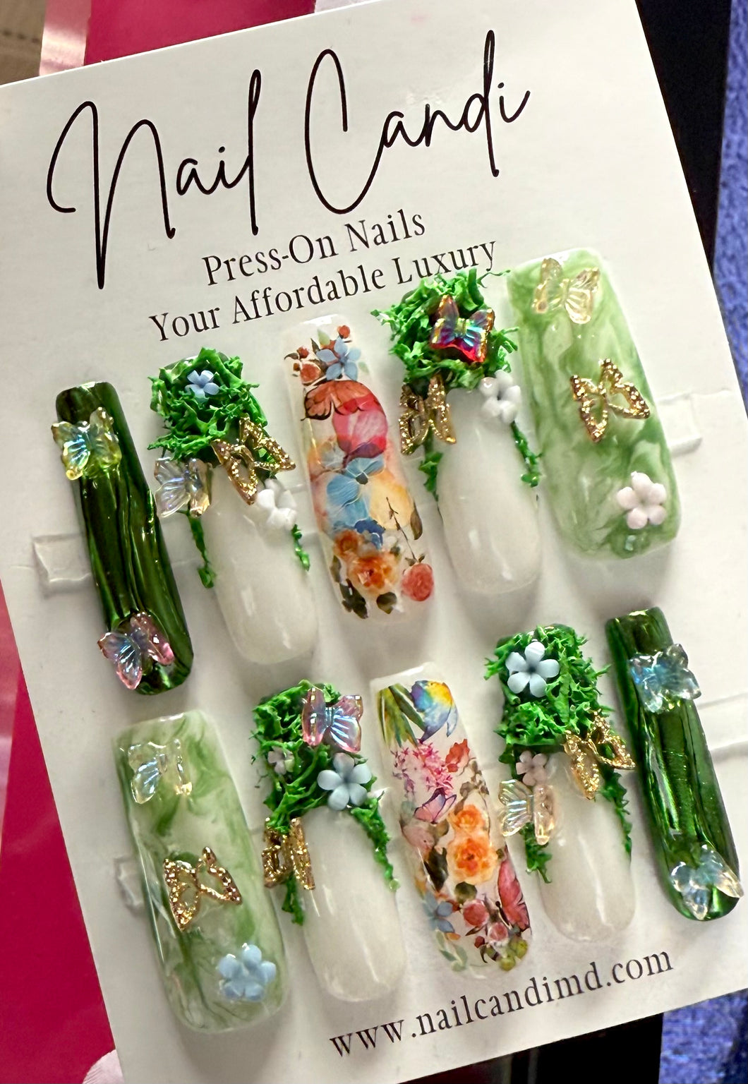 Handmade *Meadow* Turf Nails