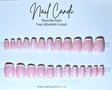Load image into Gallery viewer, Finesse | Short Square White French Nails
