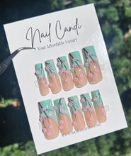 Load image into Gallery viewer, Juniper | XL Square Cherry Blossom Nails
