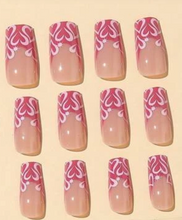 Load image into Gallery viewer, Kiara | Pink Heart French Nails
