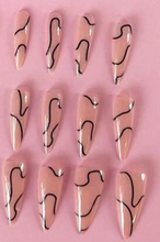 Load image into Gallery viewer, Octavia | Thin Swirl Stiletto Nails
