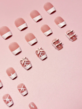 Load image into Gallery viewer, Pointe | Short Pink French Ballerina Nails w/Charms
