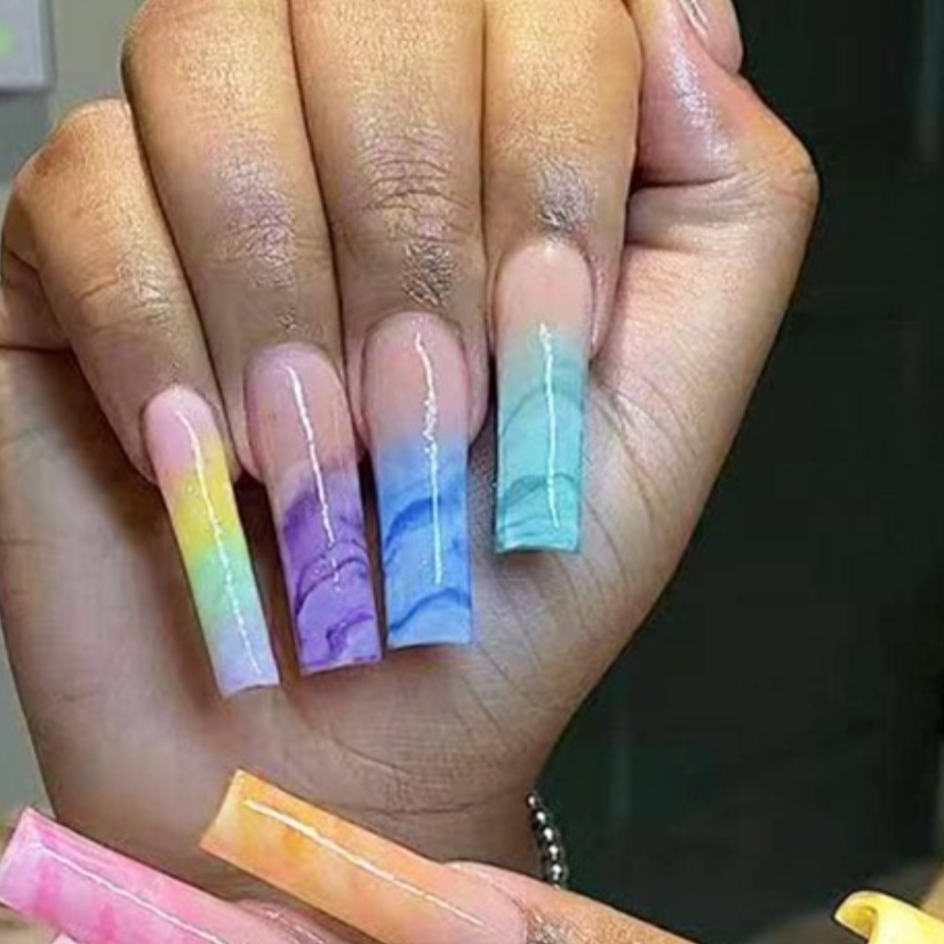 Prism | Extra Long Rainbow Nails