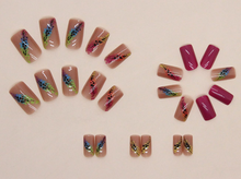 Load image into Gallery viewer, Robin | Medium Square Pink Nails
