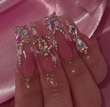 Load image into Gallery viewer, Handmade 1022| XL Pink CC Nails
