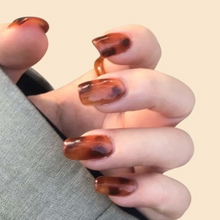 Load image into Gallery viewer, Tort | Short Brown Tortoise Print Nails
