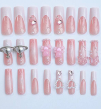 Load image into Gallery viewer, Coachella| Extra Long Square Large Multi-Charm Nails
