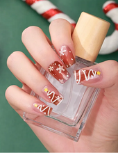 Load image into Gallery viewer, Christmas Trees Gel Nails
