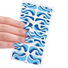 Load image into Gallery viewer, Blue Jazz Gel Nails
