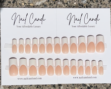 Load image into Gallery viewer, Handmade Gel French Manicure | Full Set of 24 Nails-12 Sizes
