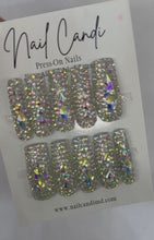 Load and play video in Gallery viewer, Handmade Long Square Full Crystal Nails
