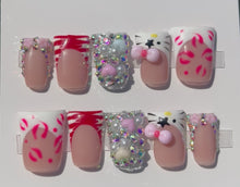 Load and play video in Gallery viewer, Handmade Pink French Duck Nails
