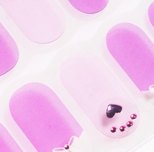 Load image into Gallery viewer, Lavender Heart Gel Nails
