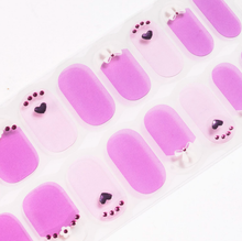 Load image into Gallery viewer, Lavender Heart Gel Nails
