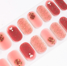 Load image into Gallery viewer, Heart Rose Gel Nails
