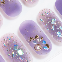 Load image into Gallery viewer, Purple Sparkle Gel Nails
