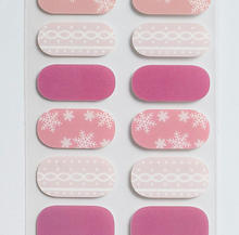 Load image into Gallery viewer, Pink Snow Gel Nails

