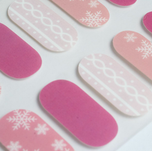 Load image into Gallery viewer, Pink Snow Gel Nails
