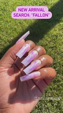 Load and play video in Gallery viewer, Fallon | Pink Purple Marble Nails
