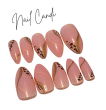 Load image into Gallery viewer, Marisol | Medium Almond Animal Print Nails
